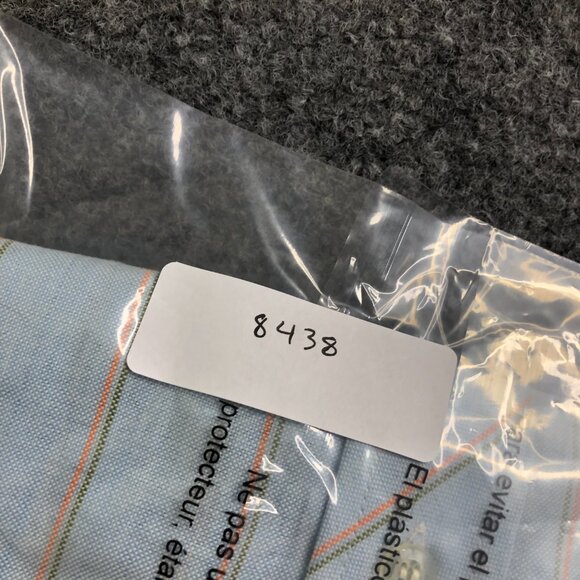 Carol Brent Vintage Work Shirt Dress 7 8 Blue Orange Button 60s 70 Made Japan - Picture 12 of 12